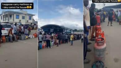 Gas Shortage: Lady laments over long queue at gas station, video trends