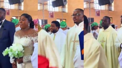 Drama as 8 priests grace wedding of ex-Seminarian who quit training to marry
