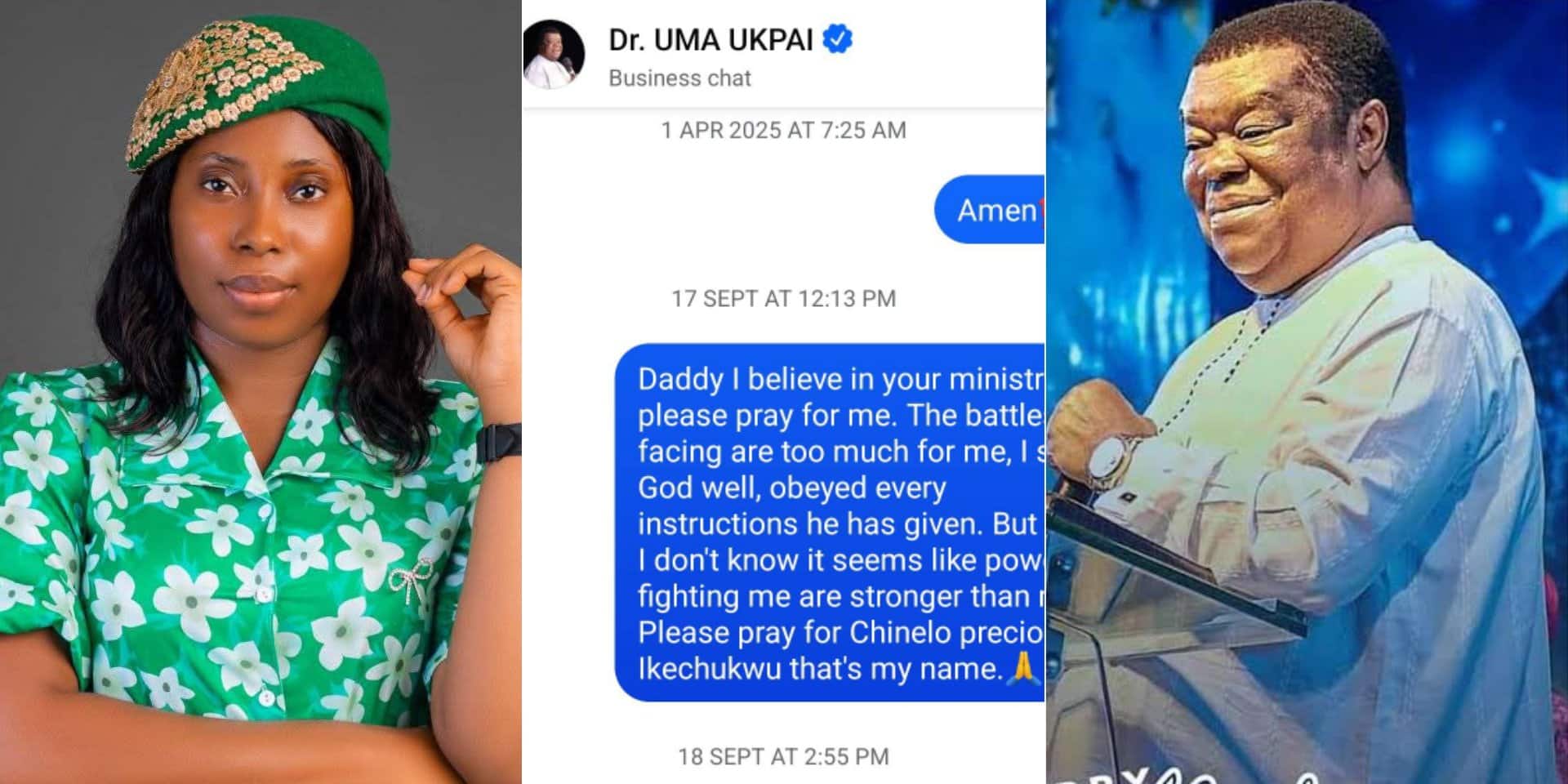 Lady shares final chat with late preacher Uma Ukpai before his passing at 80