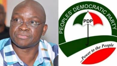 Three more PDP governors will soon resign  —  Fayose