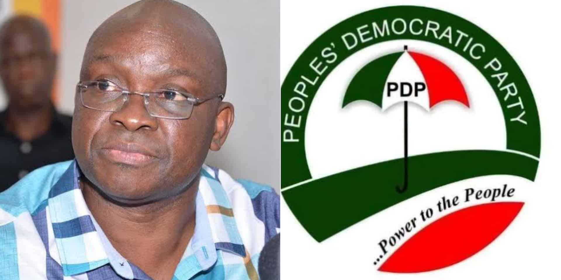 Three more PDP governors will soon resign  —  Fayose