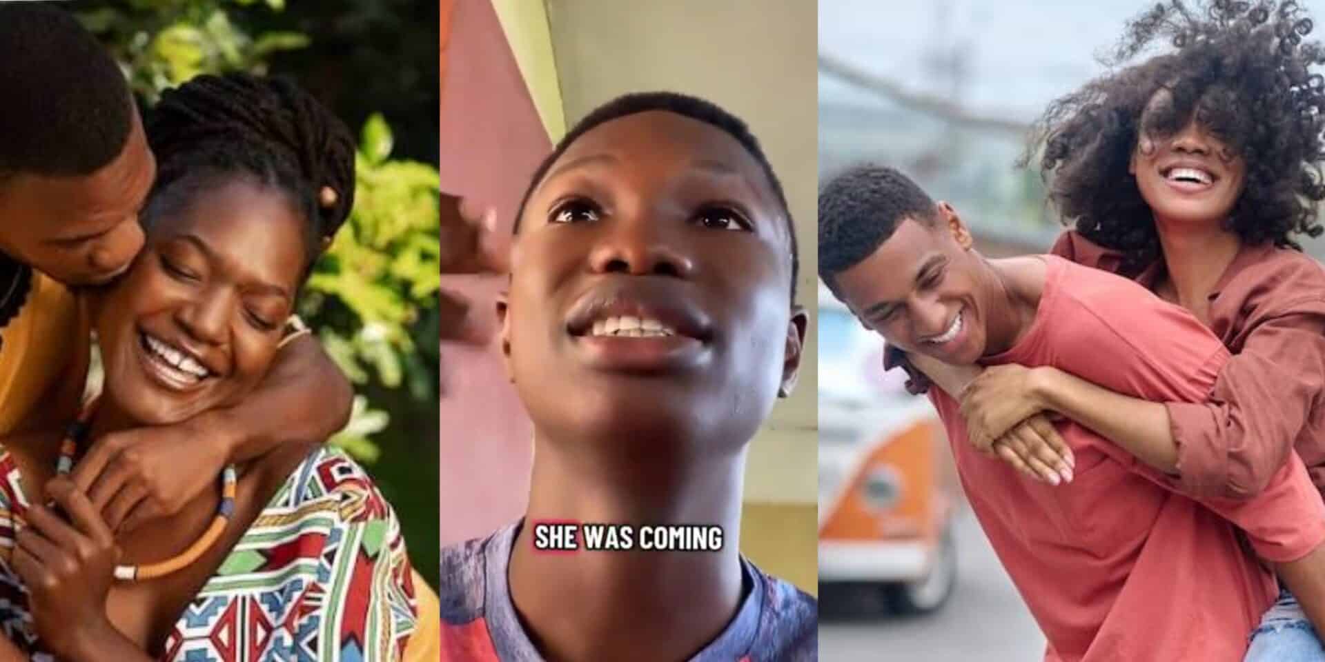 Man follows girlfriend to university out of love, ends up watching her date a 400L student instead