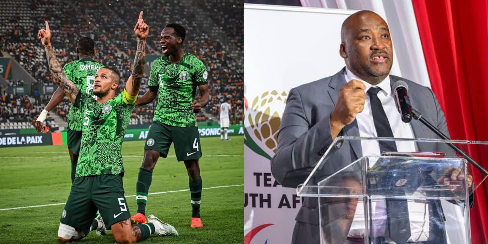 I don't want Nigeria to qualify for 2026 World Cup – South Africa Minister