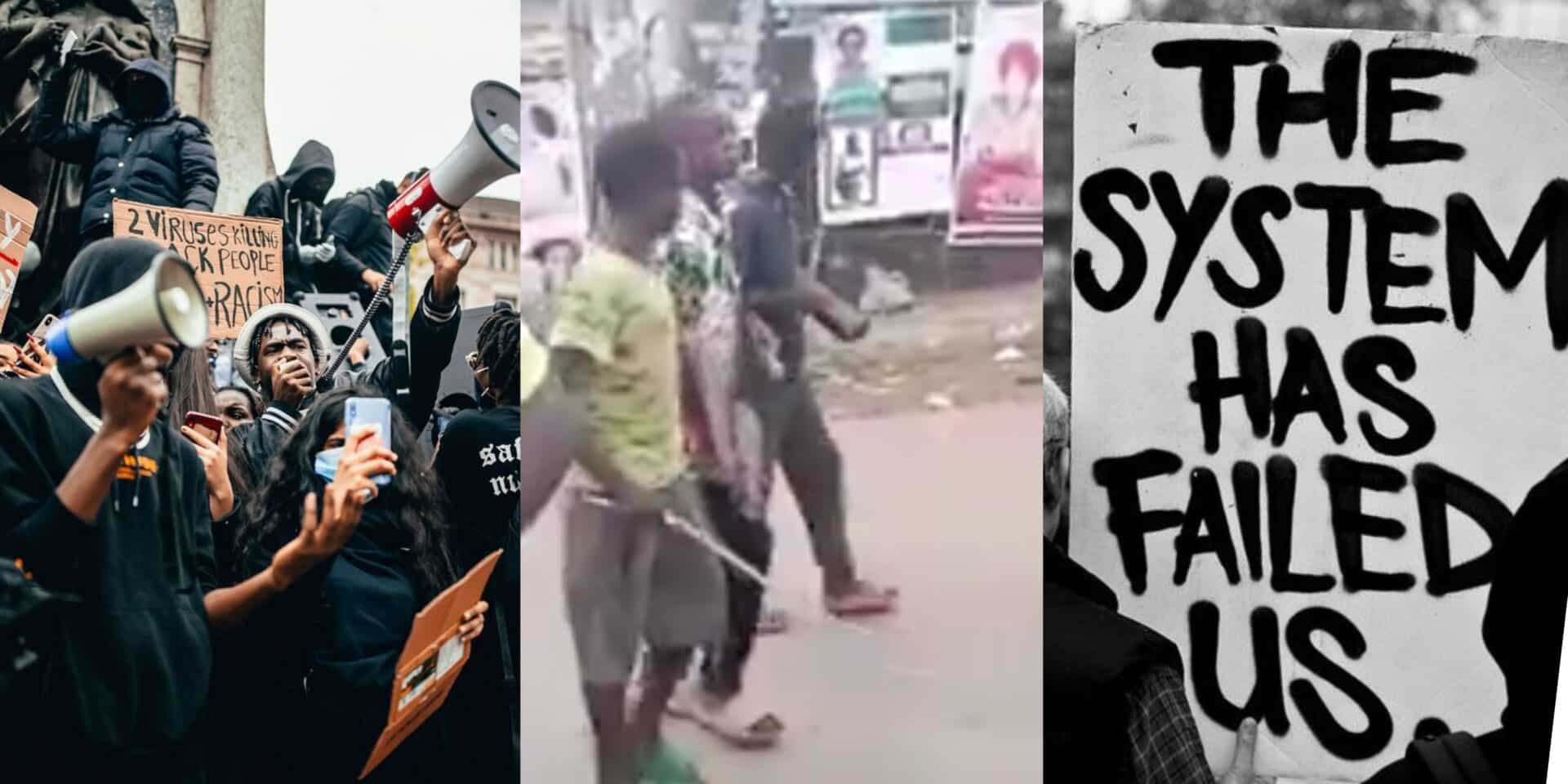 Visually impaired group protest in Enugu, demands justice for Nnamdi Kanu