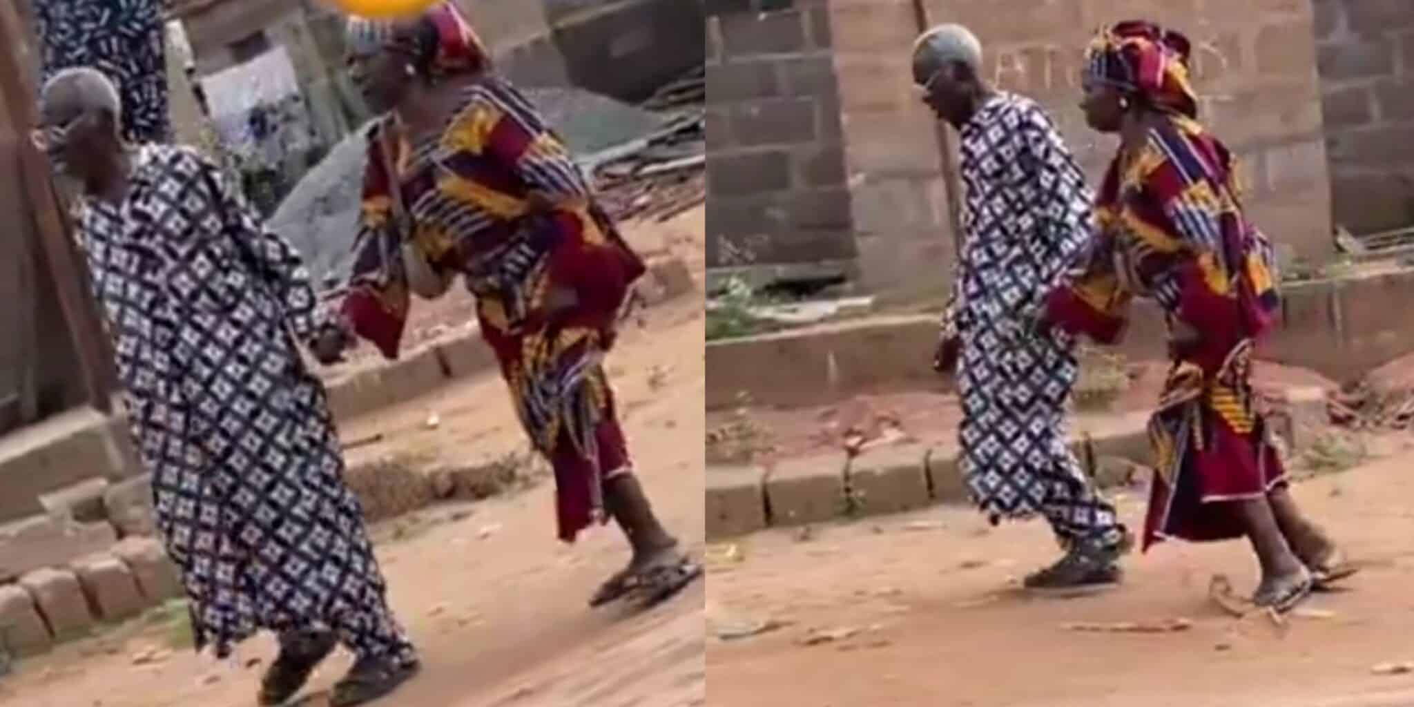 Elderly couple’s sweet moment sparks reactions