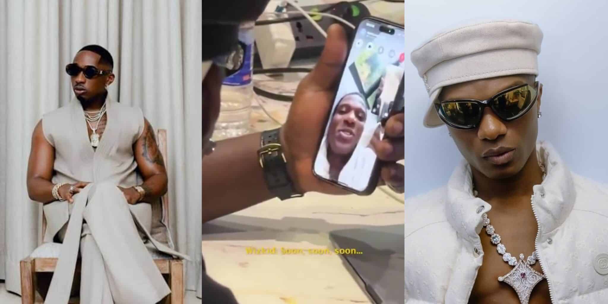 Wizkid teases Juma Jux over married life during funny video call