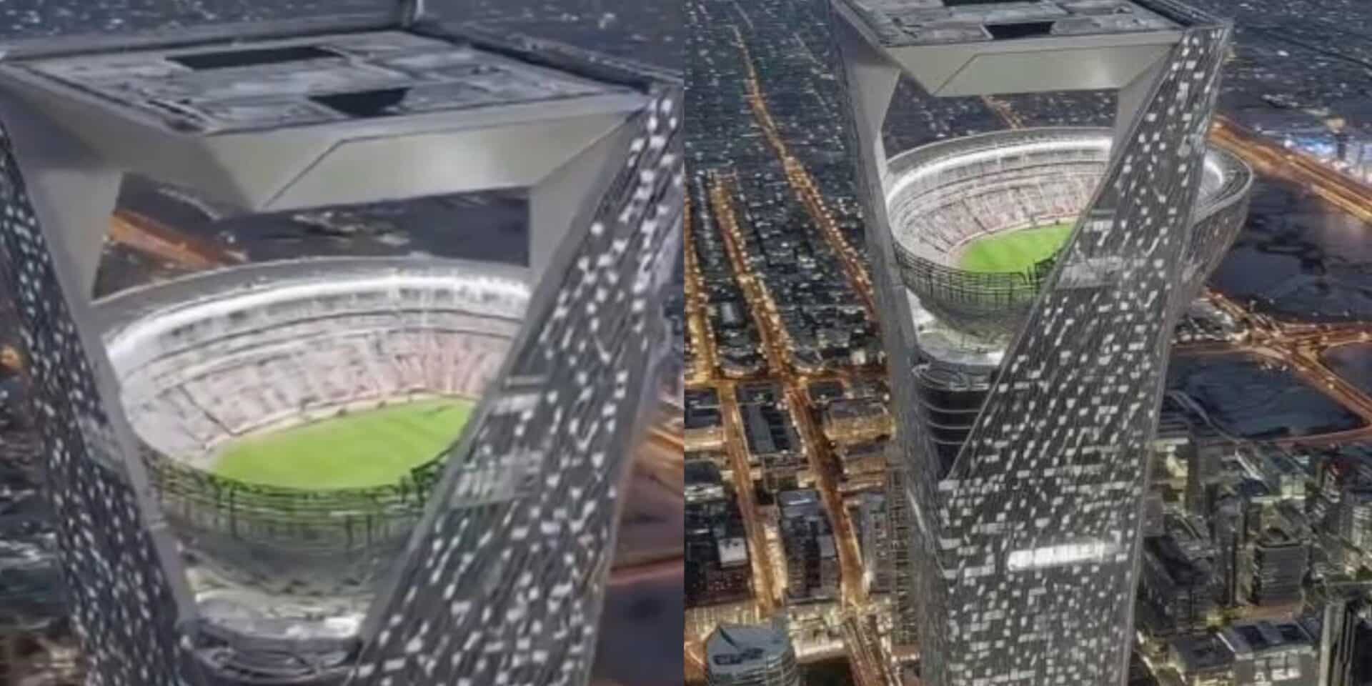Saudi Arabia unveils plans to build world’s first ‘sky stadium’ 1,150 feet above the ground