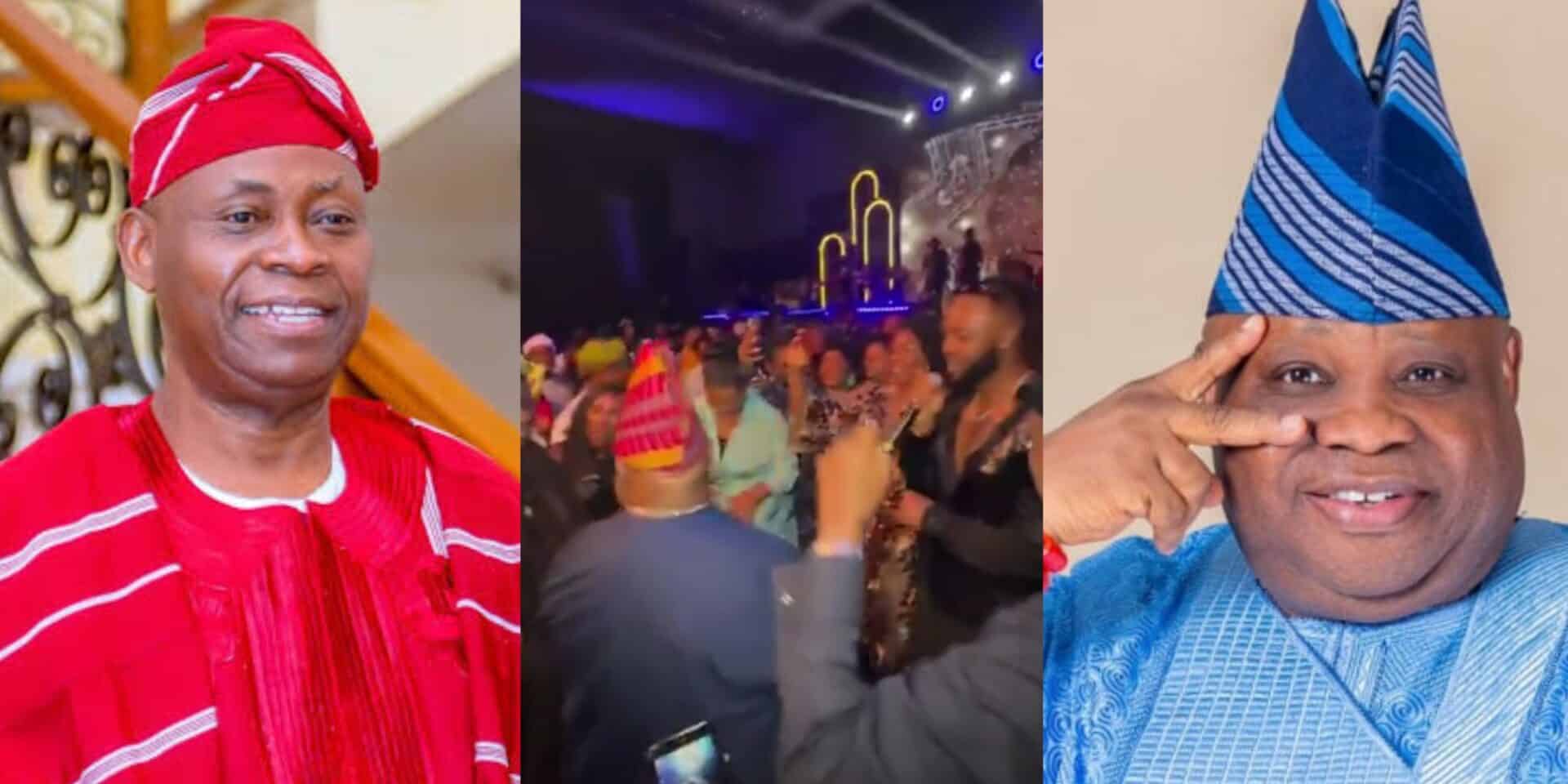 Governor Adeleke and Davido’s father thrill crowd with dance moves as Flavour performs in Cairo