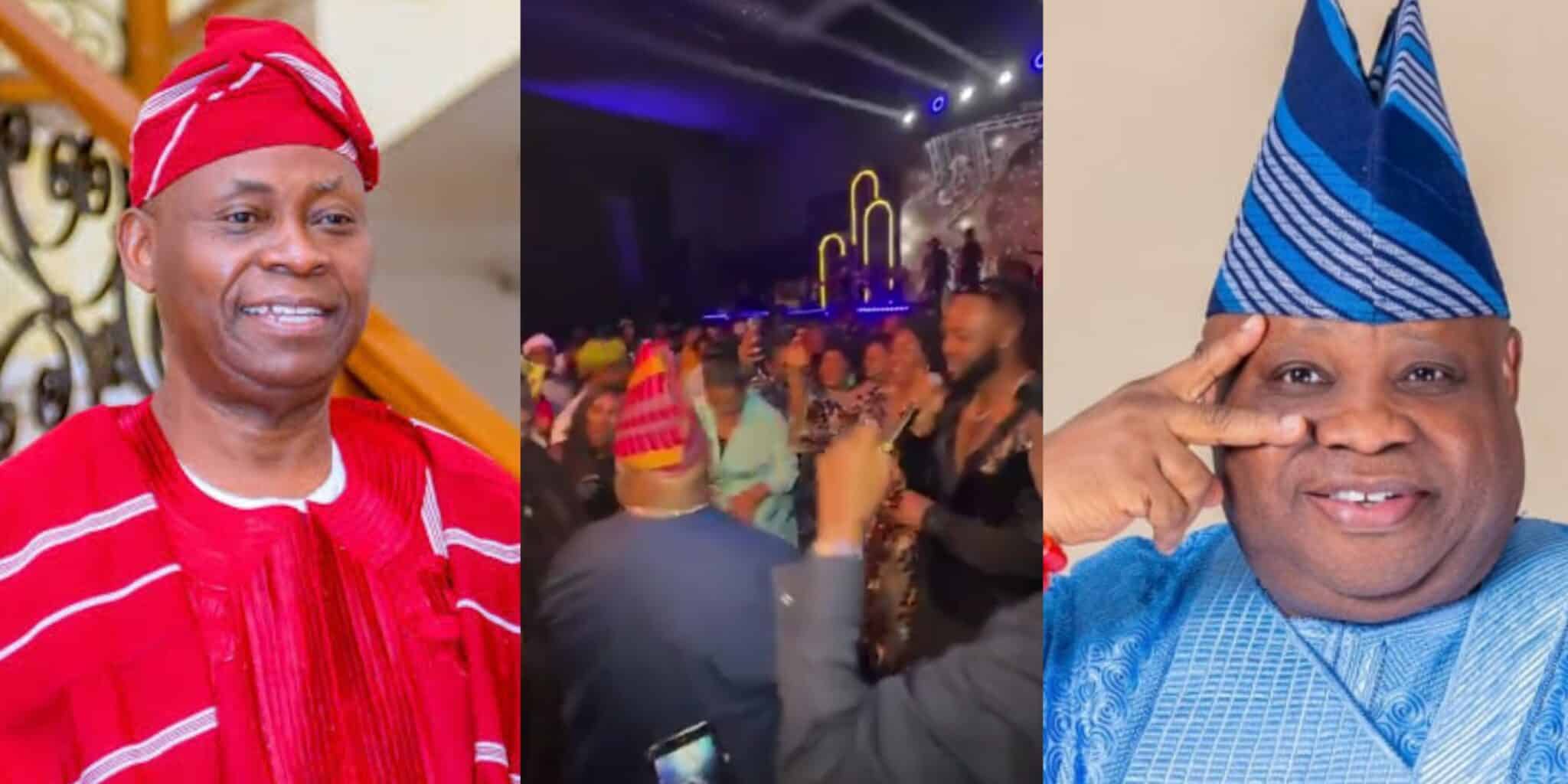 Governor Adeleke and Davido’s father thrill crowd with dance moves as Flavour performs in Cairo