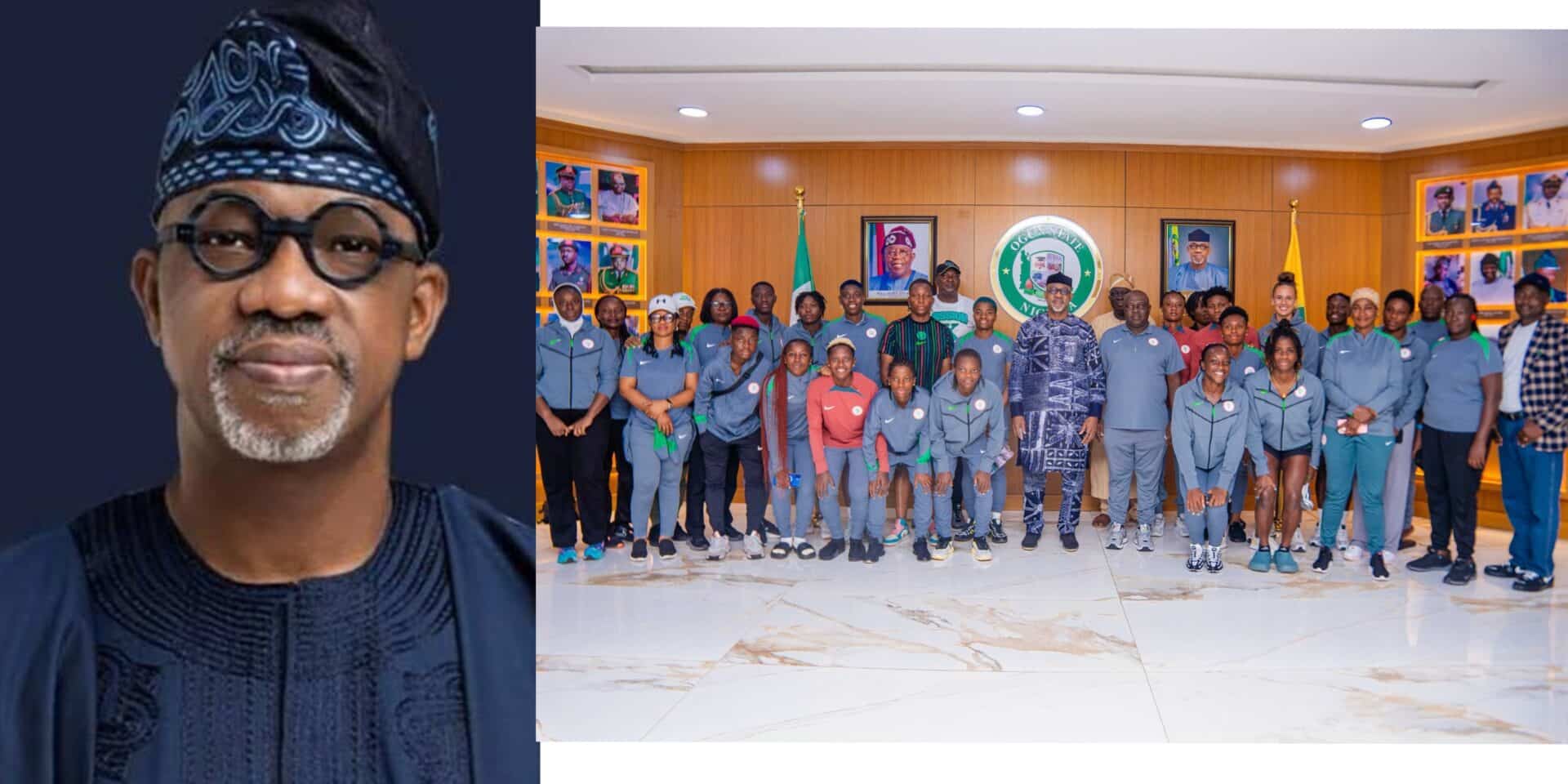 Governor Abiodun rewards Super Falcons ₦50 million ahead of Benin clash