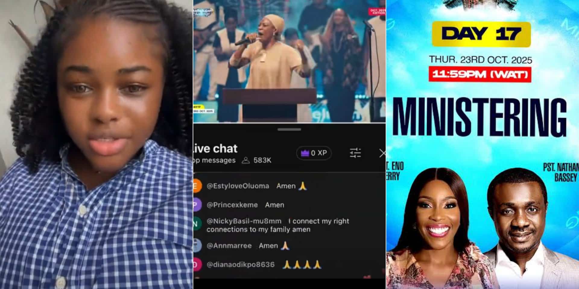 Lady who joined Hallelujah Challenge shares what Pastor Eno Jerry said that made her stop watching