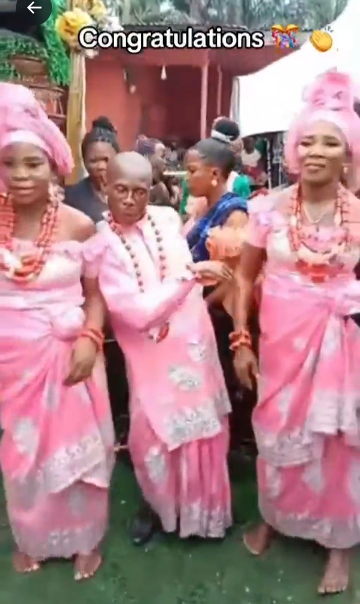 Man goes viral after marrying two wives on the same day, shows off energetic dance moves