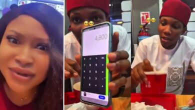 Man takes lady out on a date, orders ₦40k food, pays ₦5k and runs away