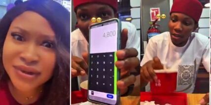 Man takes lady out on a date, orders ₦40k food, pays ₦5k and runs away