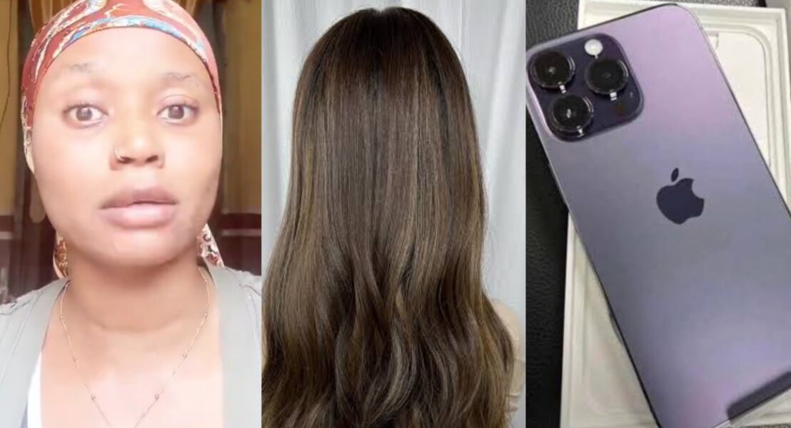 Lady sparks reactions after saying man must buy phone, wig before dating her