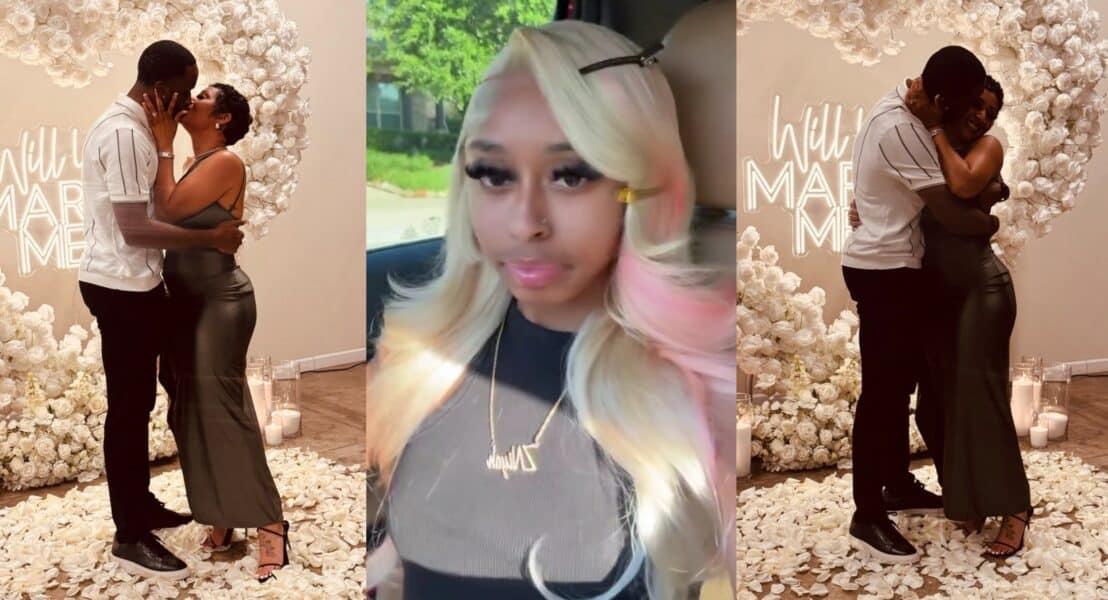 "I cried like a baby" – Lady says as her mother gets engaged to her lover