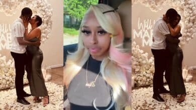 "I cried like a baby" – Lady says as her mother gets engaged to her lover