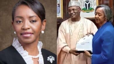 Breaking: INEC Boss, Mahmood hands over to new acting Chairman, Agbamuche