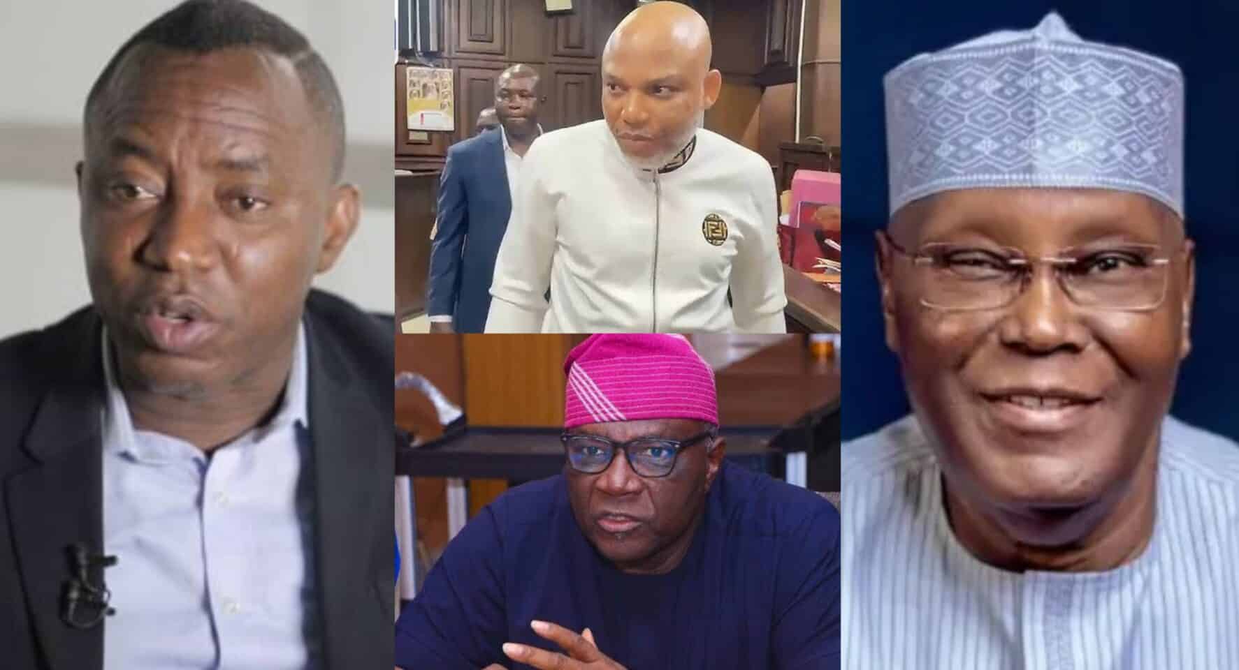 Presidency replies Atiku, Sowore over calls for Nnamdi Kanu’s release