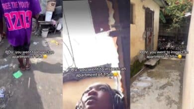 Lady sparks outrage as she shows off ₦1.5m Lagos apartment she was offered