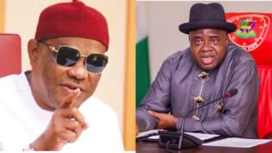 Wike reacts as Bayelsa State Governor Diri, 23 lawmakers resign from PDP