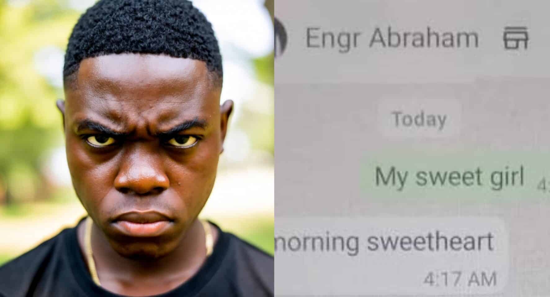 My father saved his side chick’s number as “Engr. Abraham” – Lady sparks heated reactions online
