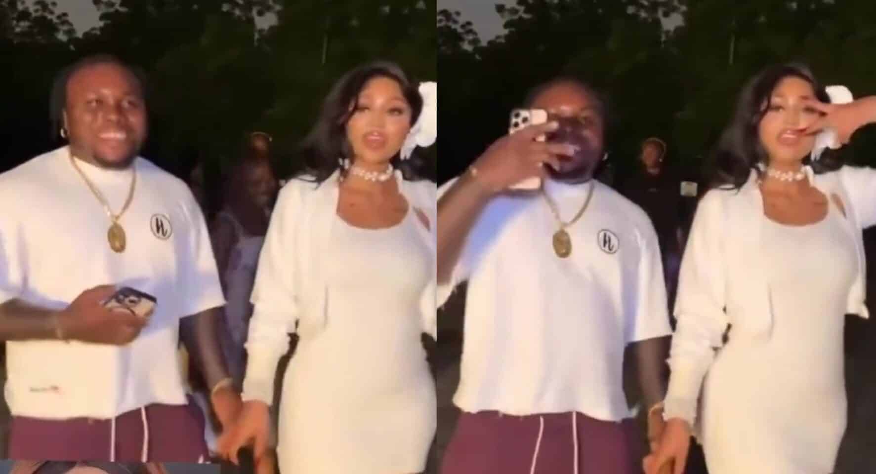 Social media buzzes as Regina Daniels steps out with another man