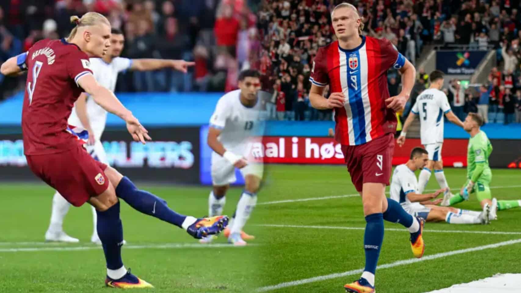 Haaland misses two penalties but still bags hat-trick as Norway thrash Israel