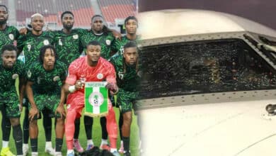 Plane carrying Super Eagles makes emergency landing after mid-air windshield crack