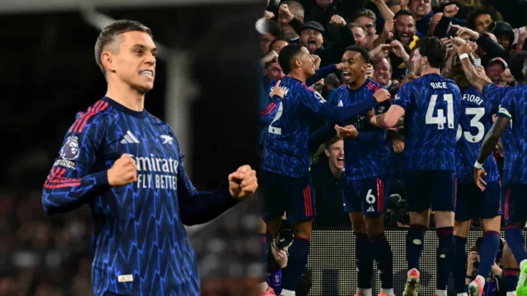 EPL: Trossard strike sends Arsenal three points clear at top