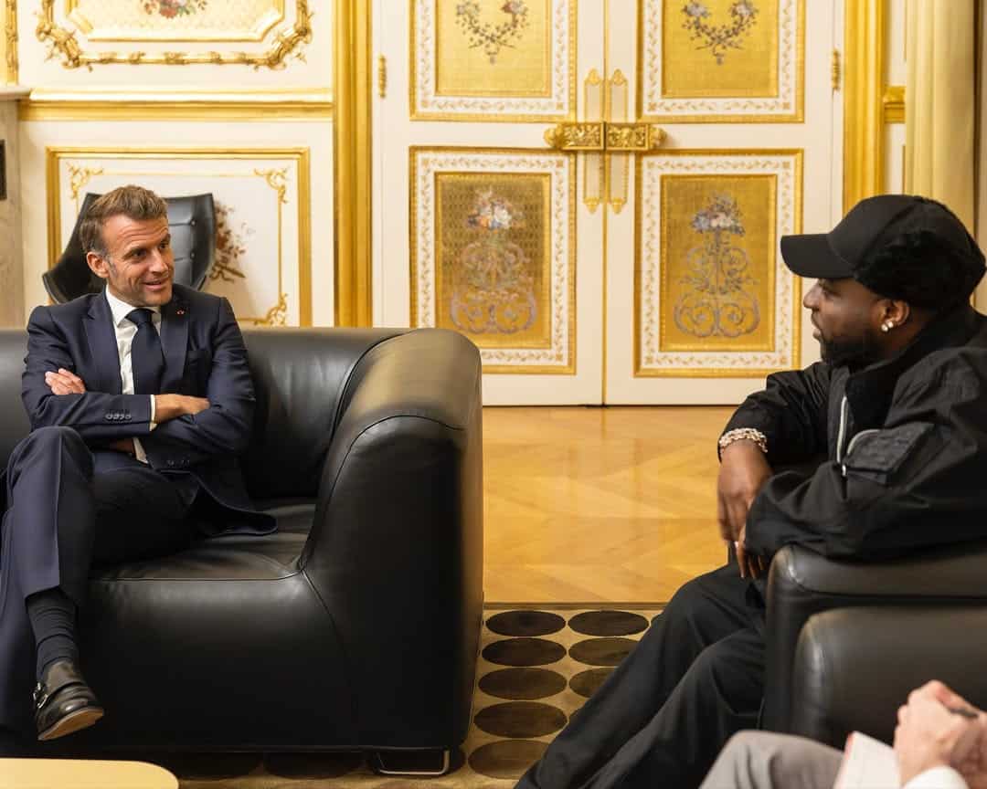 Cubana Chief Priest Hails Davido as He Meets President of France 3 Cubana Chief Priest hails Davido as he meets president of France