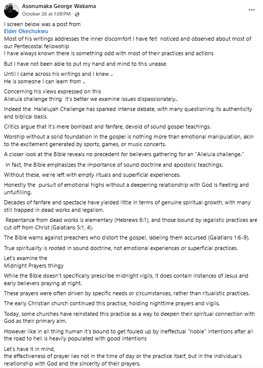 Man shares why people must stay away from Nathaniel Bassey’s Hallelujah Challenge