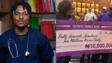 Faith vows to multiply ₦10M fan gift into ₦100M after surprise donation