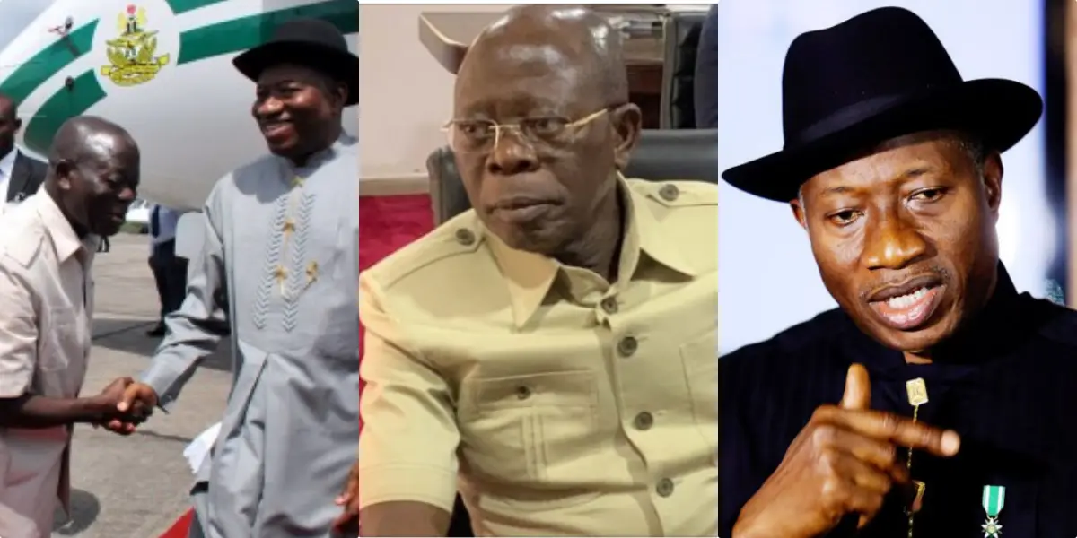 Only your enemy wants you to contest against Tinubu –  Oshiomhole warns Jonathan