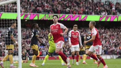 Rice, Saka on target as Arsenal hammer West Ham 2-0 in Arteta’s 300th game