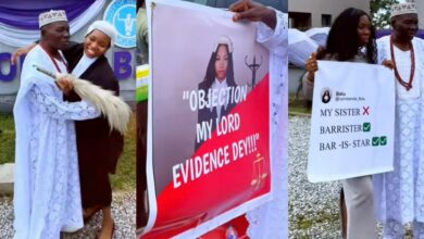 Lady joyful as she becomes first lawyer in her family