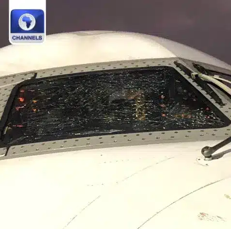 Plane carrying Super Eagles makes emergency landing after mid-air windshield crack