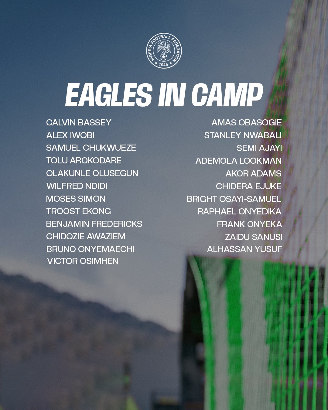 2026 WCQ playoffs: Osimhen arrives as Super Eagles camp hits full capacity, remaining Okoye 2026 WCQ playoffs: Osimhen arrives as Super Eagles camp hits full capacity, remaining Okoye