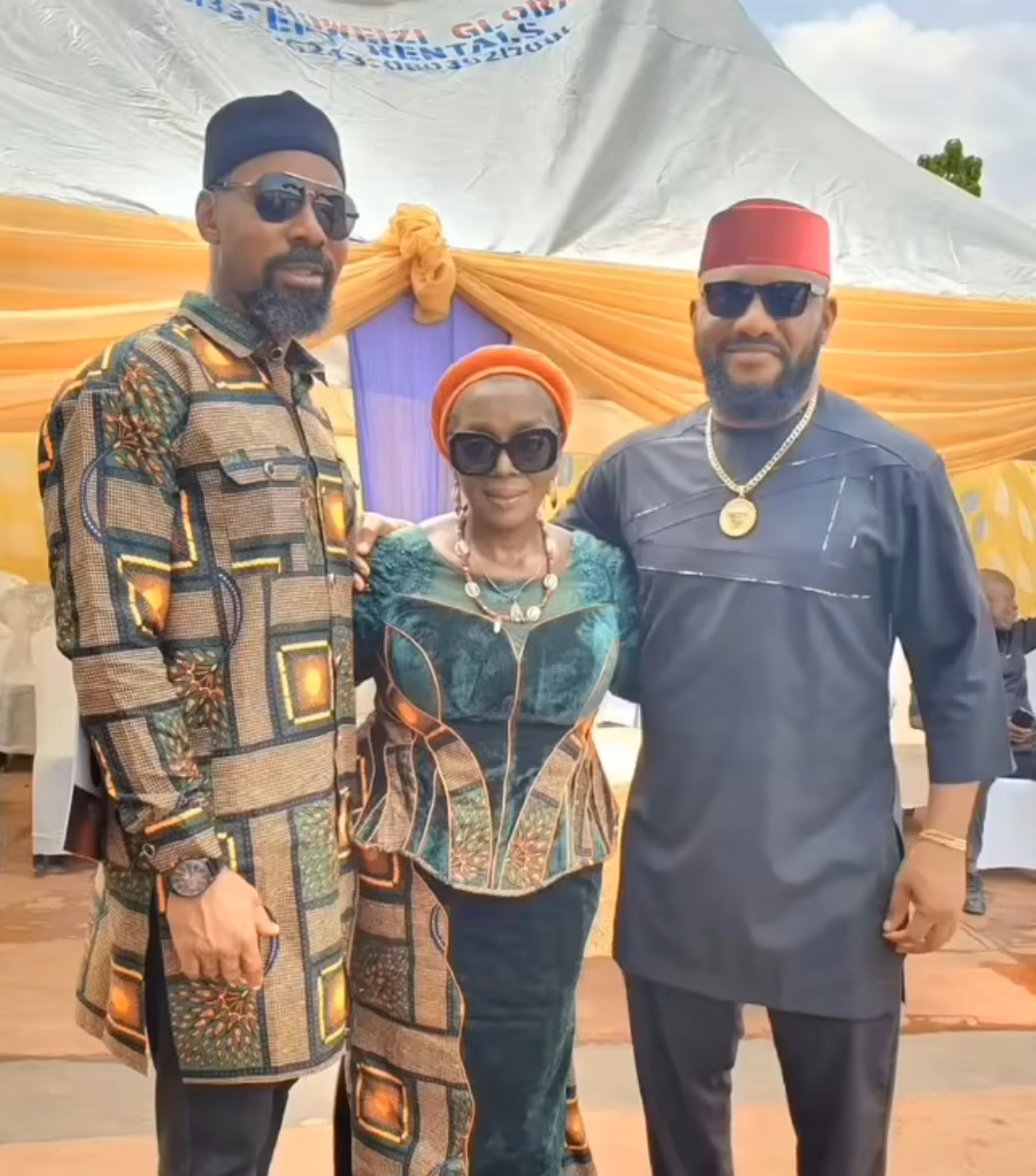Judy Austin absent as Yul Edochie reunites happily with Rita Edochie