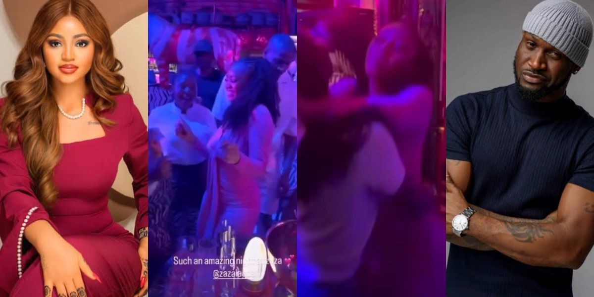 “Make Ned no go put you for prison o” - Video of Regina Daniels and Peter Okoye partying hard in Lagos goes viral