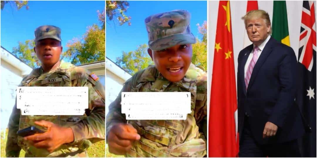 "Grab this opportunity” - US-based Nigerian soldier lists 5 reasons Nigerians should say 'yes' to Trump’s offer