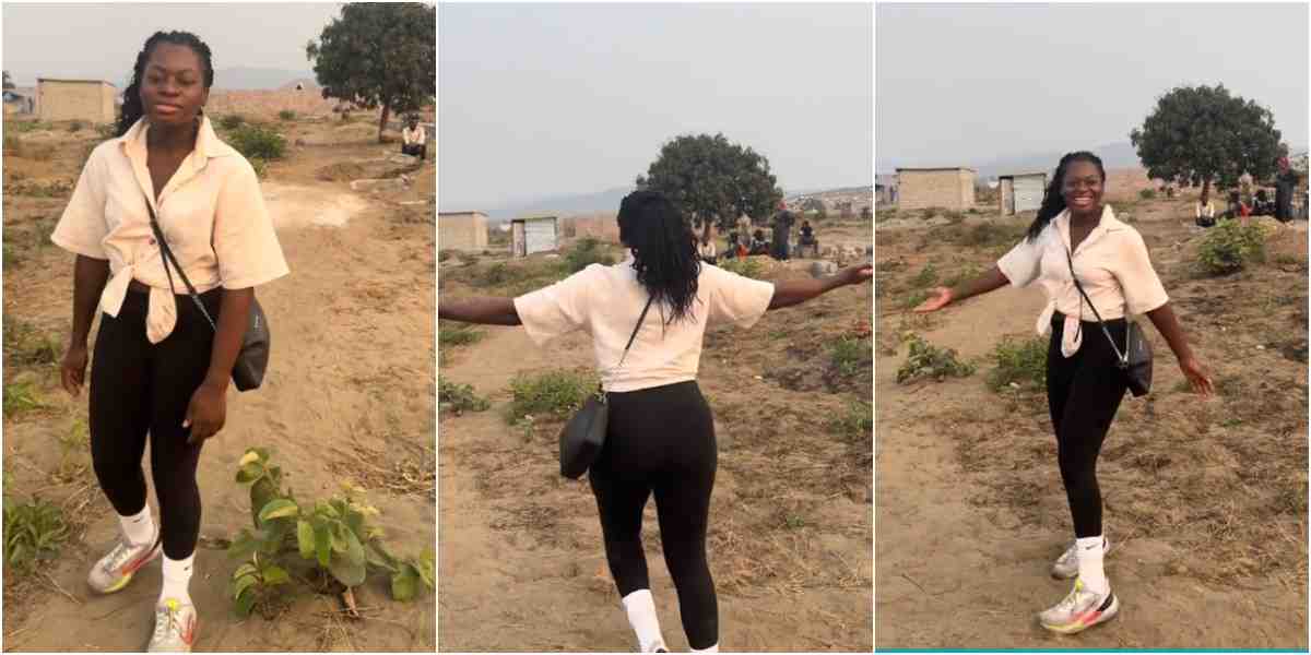 Lady who bought house in Congo shares video of what she found instead of a house