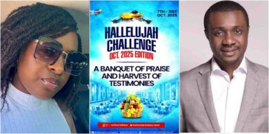 Lady who joined Hallelujah Challenge shares what she noticed about Nathaniel Bassey’s wife