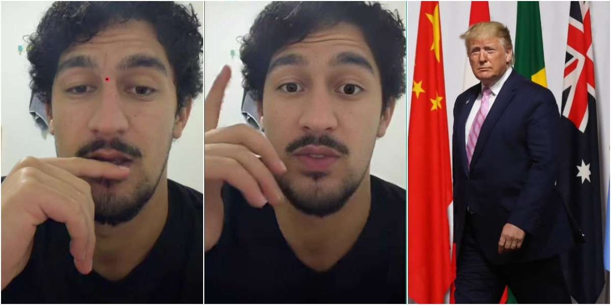 "He's lying" - Oyinbo man reacts to Trump’s 'plan' on Nigeria, says ‘he just wants your oil’