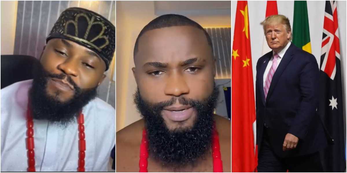 Wetin do Jesus Christ? - Man mocks Nigerian Christians for turning to Trump to save them instead of Jesus