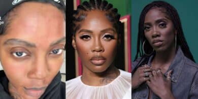 Tiwa Savage trends after revealing bare face following microneedling session