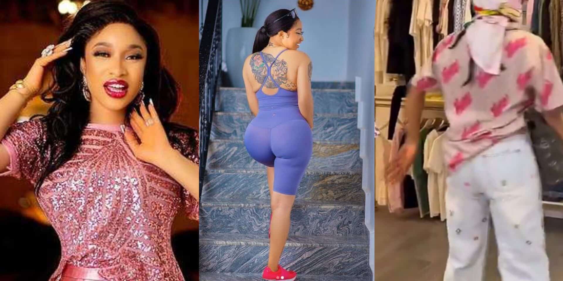 Tonto Dikeh embraces natural look after removing BBL