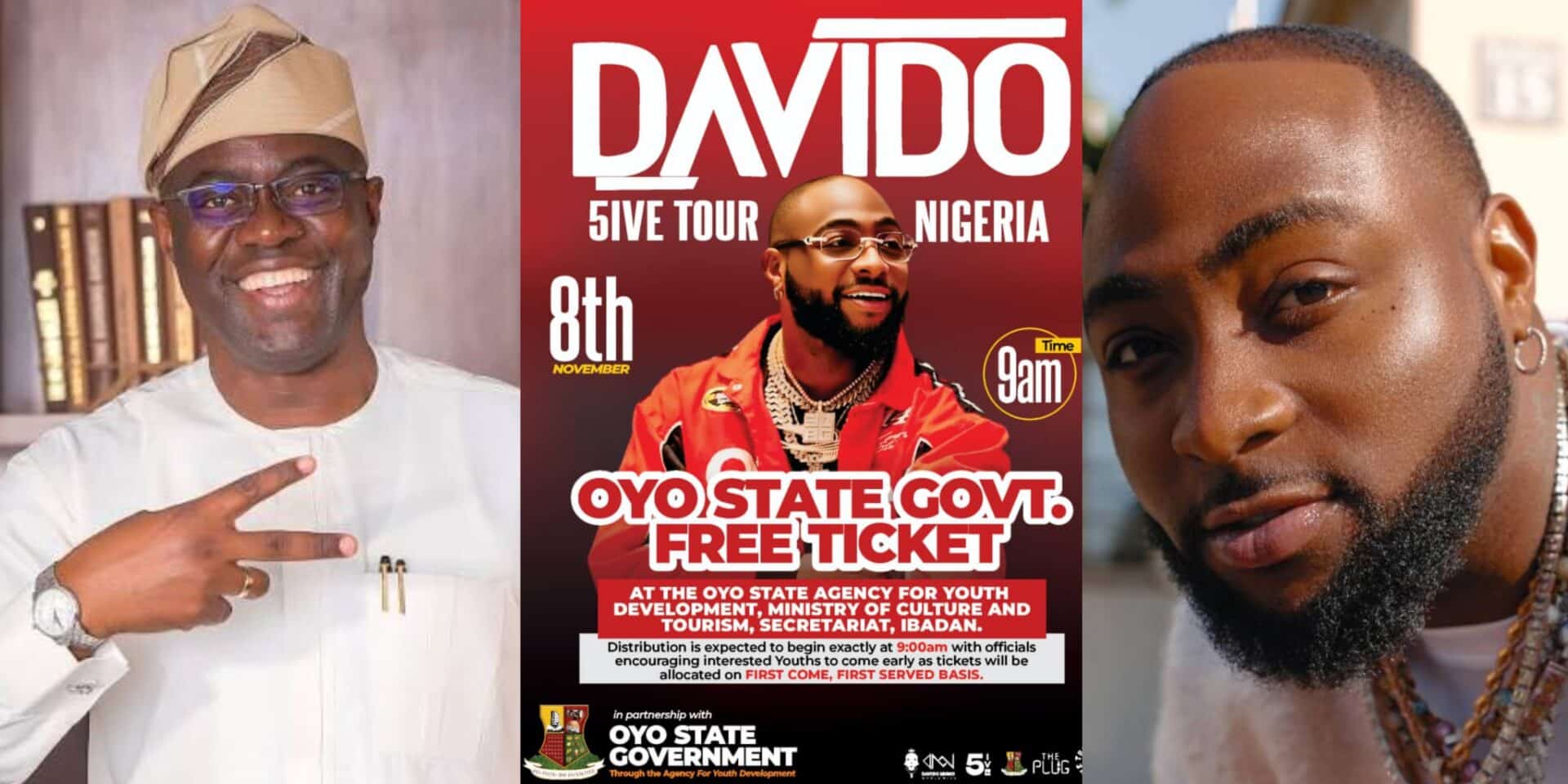 Oyo State to distribute free tickets for Davido’s Ibadan concert