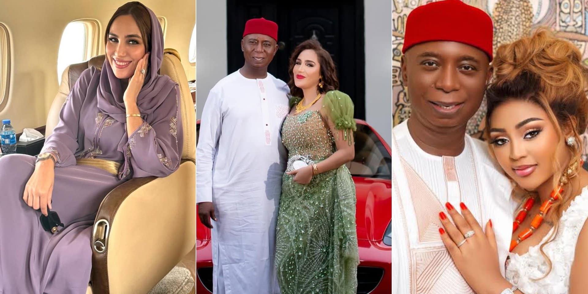 Ned Nwoko's Moroccan wife speaks amid his clash with Regina Daniels