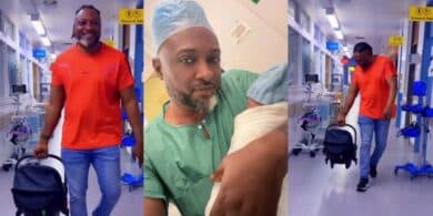 “We are finally home” – Peters Ijagbemi celebrates arrival of baby boy